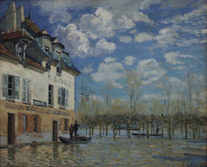 Alfred Sisley Painting of Alfred Sisley in the Orsay Museum oil painting picture